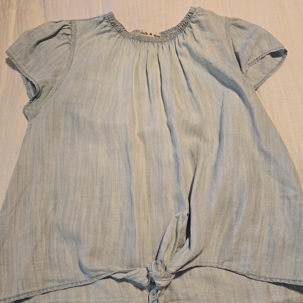 Cloth and stone chambray top